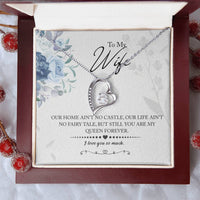Load image into Gallery viewer, My Queen Wife -- Forever Love Necklace with On Demand Message Card
