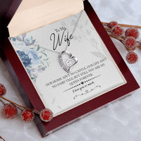 Load image into Gallery viewer, My Queen Wife -- Forever Love Necklace with On Demand Message Card
