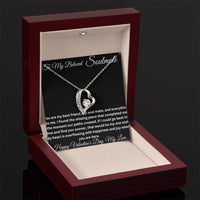 Load image into Gallery viewer, Illuminate Her Heart with the Forever Love Necklace/ Valentine&#39;s Gift for Wife
