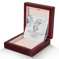 Load image into Gallery viewer, My Queen Wife -- Forever Love Necklace with On Demand Message Card
