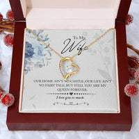 Load image into Gallery viewer, My Queen Wife -- Forever Love Necklace with On Demand Message Card
