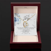 Load image into Gallery viewer, My Queen Wife -- Forever Love Necklace with On Demand Message Card
