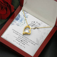 Load image into Gallery viewer, My Queen Wife -- Forever Love Necklace with On Demand Message Card
