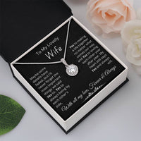 Load image into Gallery viewer, Gift for Wife &quot;Yes to making a life together no matter what comes our way&quot; Necklace
