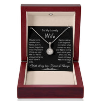 Load image into Gallery viewer, Gift for Wife &quot;Yes to making a life together no matter what comes our way&quot; Necklace

