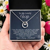 Load image into Gallery viewer, To My Lovely Wife, Anniversary Gift, Birthday Gift, Valentine&#39;s Gift Idea, Mother&#39;s Day Gift Necklace
