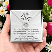 Load image into Gallery viewer, Gift for Wife &quot;I am the luckiest man alive to have you as my wife&quot; Necklace

