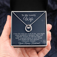 Load image into Gallery viewer, To My Lovely Wife, Anniversary Gift, Birthday Gift, Valentine&#39;s Gift Idea, Mother&#39;s Day Gift Necklace
