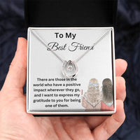 Load image into Gallery viewer, Embrace Destiny with Our Lucky Charm Pendant Necklace for Best Friend
