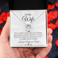 Load image into Gallery viewer, Gift for Wife &quot;I&#39;m so glad you&#39;re my wife&quot; Necklace
