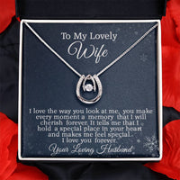 Load image into Gallery viewer, To My Lovely Wife, Anniversary Gift, Birthday Gift, Valentine&#39;s Gift Idea, Mother&#39;s Day Gift Necklace
