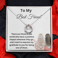 Load image into Gallery viewer, Embrace Destiny with Our Lucky Charm Pendant Necklace for Best Friend
