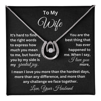 Load image into Gallery viewer, To My Wife - It&#39;s hard to find the right words to express how much you mean to me
