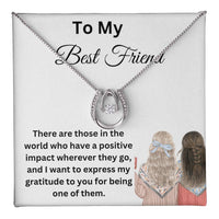 Load image into Gallery viewer, Embrace Destiny with Our Lucky Charm Pendant Necklace for Best Friend
