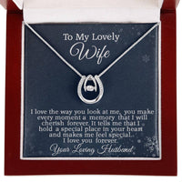 Load image into Gallery viewer, To My Lovely Wife, Anniversary Gift, Birthday Gift, Valentine&#39;s Gift Idea, Mother&#39;s Day Gift Necklace
