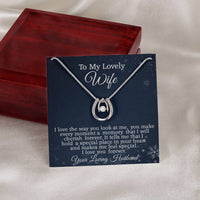 Load image into Gallery viewer, To My Lovely Wife, Anniversary Gift, Birthday Gift, Valentine&#39;s Gift Idea, Mother&#39;s Day Gift Necklace
