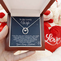 Load image into Gallery viewer, To My Lovely Wife, Anniversary Gift, Birthday Gift, Valentine&#39;s Gift Idea, Mother&#39;s Day Gift Necklace
