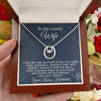 Load image into Gallery viewer, To My Lovely Wife, Anniversary Gift, Birthday Gift, Valentine&#39;s Gift Idea, Mother&#39;s Day Gift Necklace
