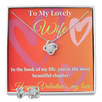 Load image into Gallery viewer, Eternal Love Knot Earring &amp; Necklace Set - A Radiant Symbol of Endless Connection
