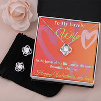 Load image into Gallery viewer, Eternal Love Knot Earring &amp; Necklace Set - A Radiant Symbol of Endless Connection
