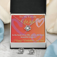 Load image into Gallery viewer, Eternal Love Knot Earring &amp; Necklace Set - A Radiant Symbol of Endless Connection
