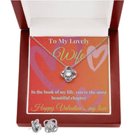 Load image into Gallery viewer, Eternal Love Knot Earring &amp; Necklace Set - A Radiant Symbol of Endless Connection
