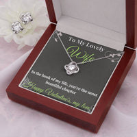 Load image into Gallery viewer, Eternal Love Knot Earring &amp; Necklace Set - A Radiant Symbol of Endless Connection
