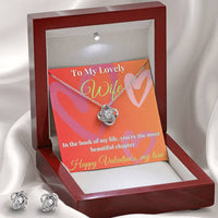 Load image into Gallery viewer, Eternal Love Knot Earring &amp; Necklace Set - A Radiant Symbol of Endless Connection

