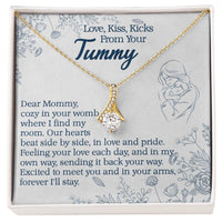Load image into Gallery viewer, Love, Kiss, Kicks From Your Tummy, Gift for Mommy, Birthday Gift, Mother&#39;s Day Gift, Anniversary Gift
