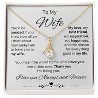 Load image into Gallery viewer, To My Wife - You mean the world to me
