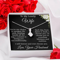 Load image into Gallery viewer, To My Lovely Wife - I commit to loving you unconditionally.
