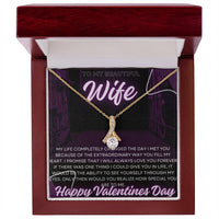 Load image into Gallery viewer, To my Beautiful Wife - Gold necklace
