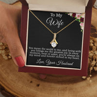 Load image into Gallery viewer, To My Wife - You mean the world to me and being with you brings me the greatest joy.
