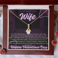 Load image into Gallery viewer, To my Beautiful Wife - Gold necklace
