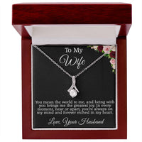 Load image into Gallery viewer, To My Wife - You mean the world to me and being with you brings me the greatest joy.
