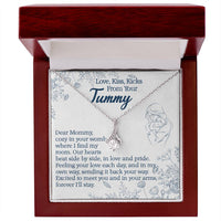 Load image into Gallery viewer, Love, Kiss, Kicks From Your Tummy, Gift for Mommy, Birthday Gift, Mother&#39;s Day Gift, Anniversary Gift
