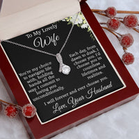 Load image into Gallery viewer, To My Lovely Wife - I commit to loving you unconditionally.
