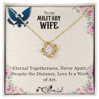 Load image into Gallery viewer, To My Military Wife, Anniversary Gift, Birthday Gift, Mother&#39;s Day Gift, Valentine&#39;s Gift, Necklace Gift for wife
