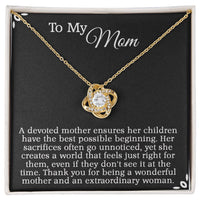Load image into Gallery viewer, To My Mom - Thank you for being a wonderful mother and an extraordinary woman
