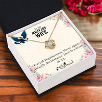 Load image into Gallery viewer, To My Military Wife, Anniversary Gift, Birthday Gift, Mother&#39;s Day Gift, Valentine&#39;s Gift, Necklace Gift for wife
