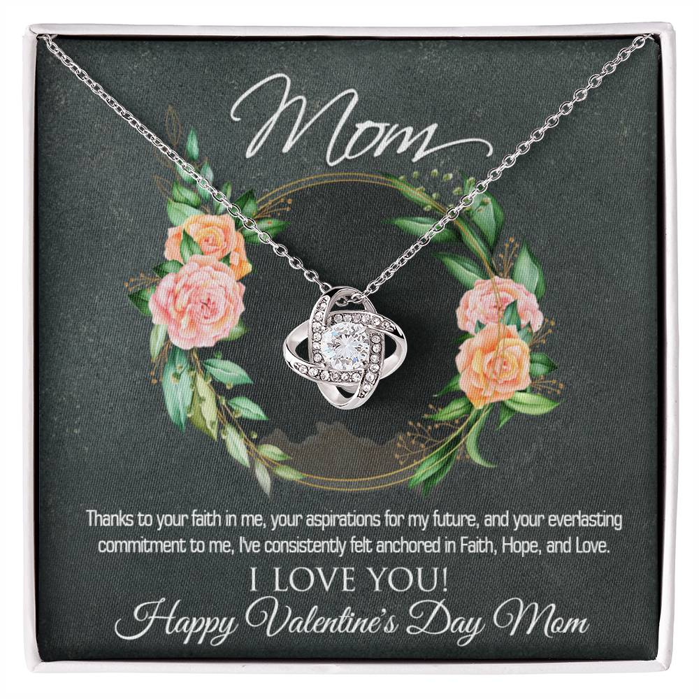 Seal Your Eternal Bond with the Exquisite Love Knot Necklace/Valentine's Gift for Mom