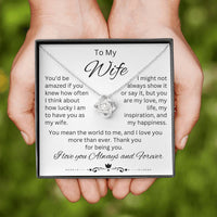 Load image into Gallery viewer, Gift for Wife &quot;You mean the world to me&quot; Necklace
