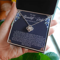 Load image into Gallery viewer, To my Beautiful Wife - Love Knot Necklace
