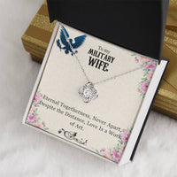 Load image into Gallery viewer, To My Military Wife, Anniversary Gift, Birthday Gift, Mother&#39;s Day Gift, Valentine&#39;s Gift, Necklace Gift for wife
