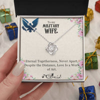 Load image into Gallery viewer, To My Military Wife, Anniversary Gift, Birthday Gift, Mother&#39;s Day Gift, Valentine&#39;s Gift, Necklace Gift for wife
