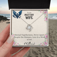 Load image into Gallery viewer, To My Military Wife, Anniversary Gift, Birthday Gift, Mother&#39;s Day Gift, Valentine&#39;s Gift, Necklace Gift for wife

