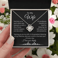 Load image into Gallery viewer, Gift for Wife &quot;Having you as my wife, is the greatest blessing of my lifetime&quot; Necklace
