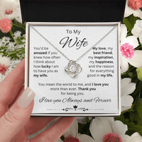 Load image into Gallery viewer, Gift for Wife &quot;You mean the world to me&quot; Necklace
