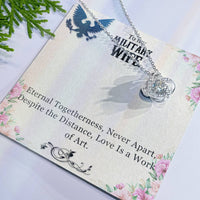 Load image into Gallery viewer, To My Military Wife, Anniversary Gift, Birthday Gift, Mother&#39;s Day Gift, Valentine&#39;s Gift, Necklace Gift for wife
