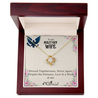 Load image into Gallery viewer, To My Military Wife, Anniversary Gift, Birthday Gift, Mother&#39;s Day Gift, Valentine&#39;s Gift, Necklace Gift for wife
